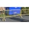 Vestil Heavy Duty Yellow Barrier, Curved Feet PRAIL-102-HD-Y - alternate 5